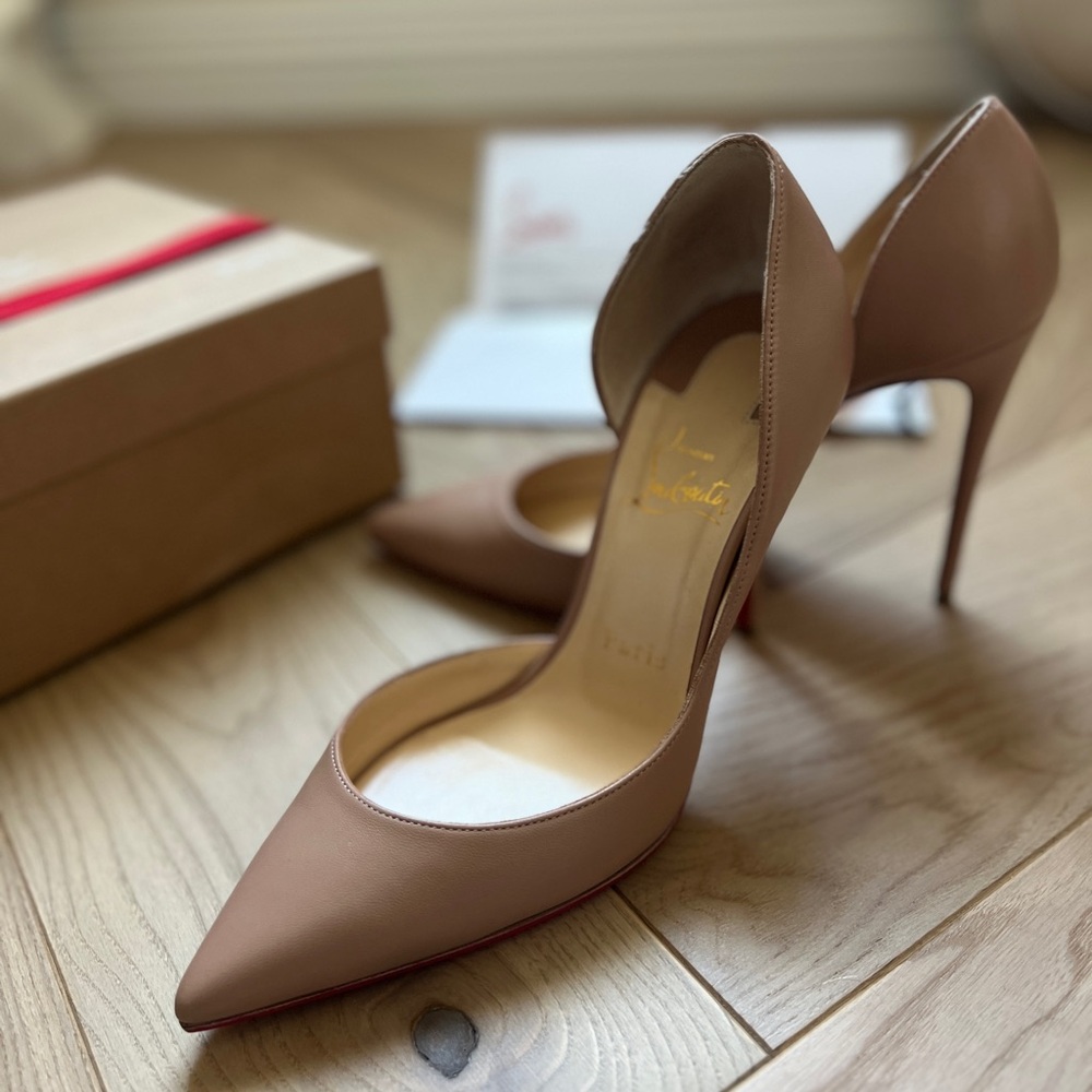 Christian Louboutin Iriza 100 nude pumps, 7,5.